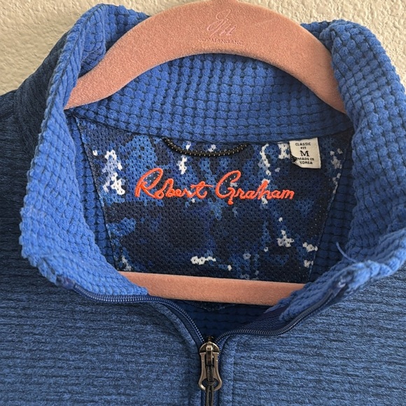 ROBERT GRAHAM Men’s Waffle Skull Embroidered Full Zip Fleece Vest - Picture 3 of 8